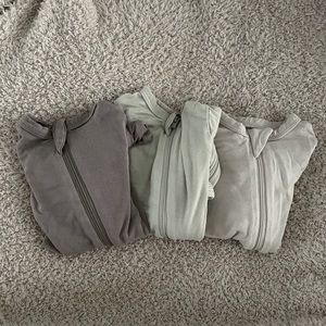 NB Kyte BABY Zippered Footie Bundle